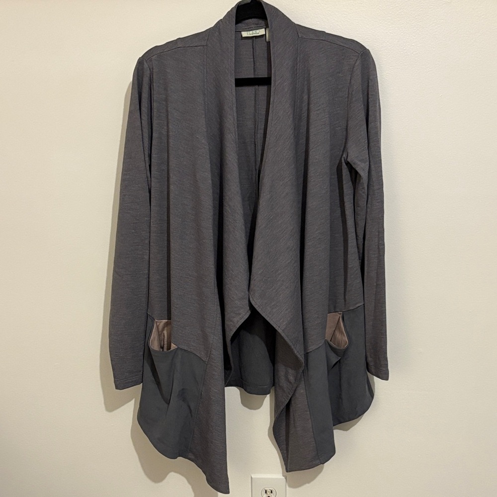 LOGO Draped Gray Women's Sweater